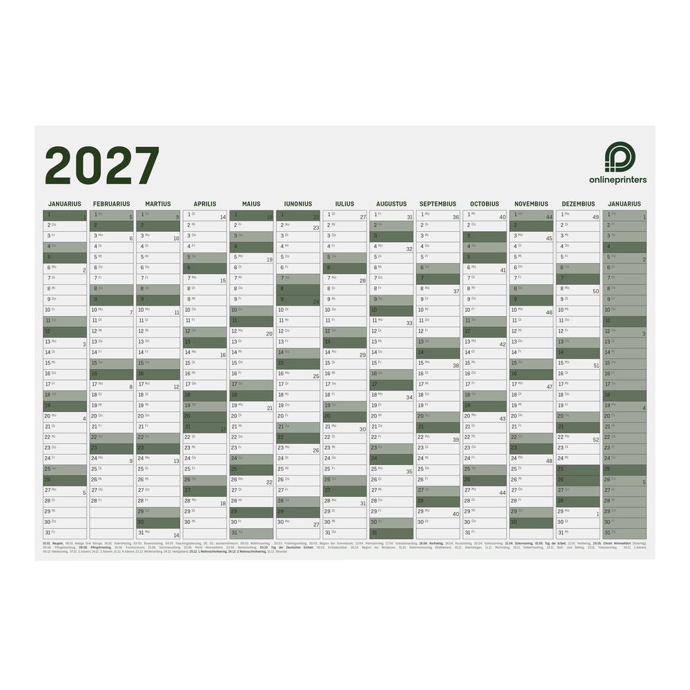 Calendrier sous-mains A3 14 mois